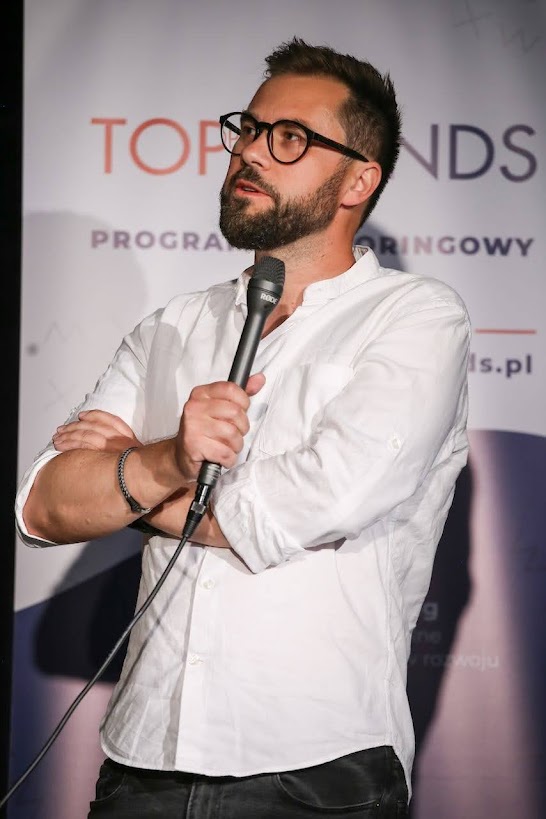 Marcin (mentor) na scenie TopMinds 2023